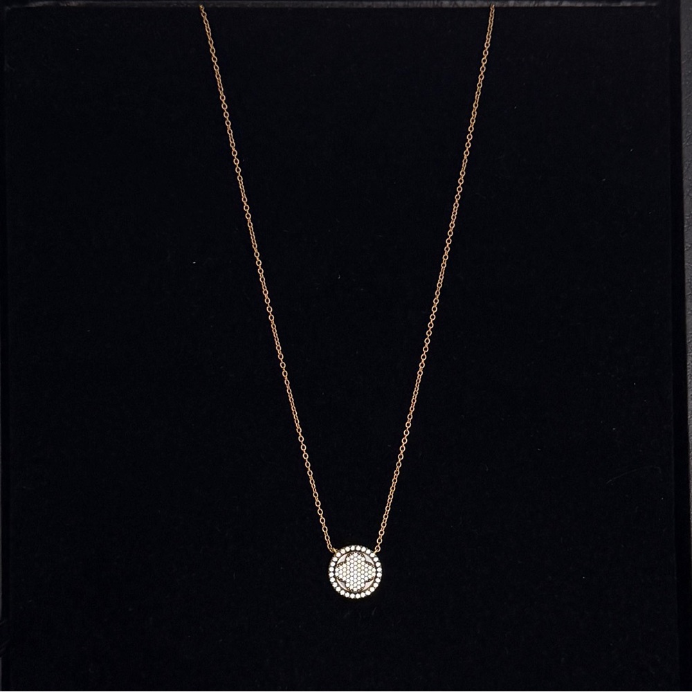 Freida Rothman Pave Circle Clover Pendant Necklace - woman’s jewelry